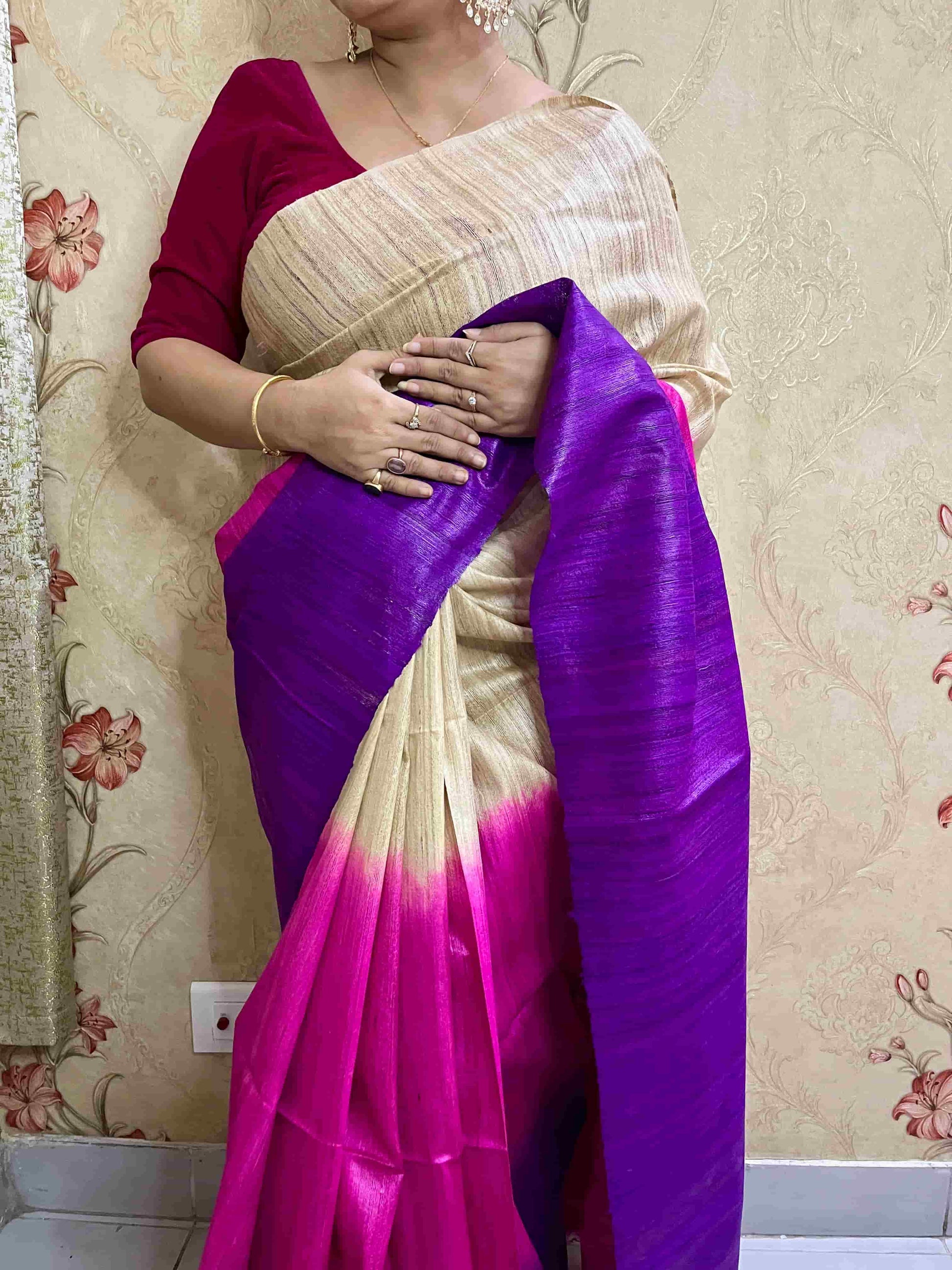 Best Ethnic Wear for Women – Classic Ghicha Silk Saree Look