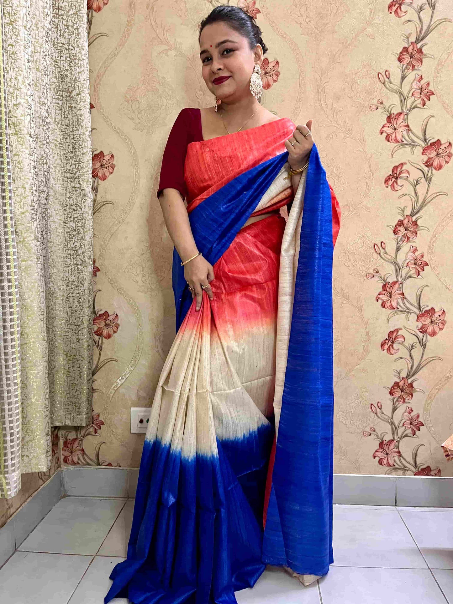 Best Ethnic Wear for Women – Classic Ghicha Silk Saree Look